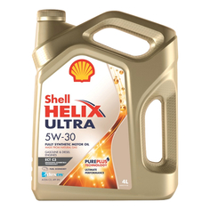 Масла для четырехтактных двигателей синтетические масло моторное SHELL Ultra ECT C3 5w30, 4 л