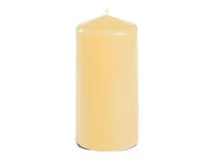 Свечи-столбики, фигурные свеча-столбик PAP-STAR 10х5см кремовый 20ч/г без аромата
