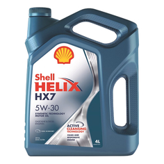 Масла для четырехтактных двигателей полусинтетические масло моторное SHELL Helix HX7 5W30, 4 л