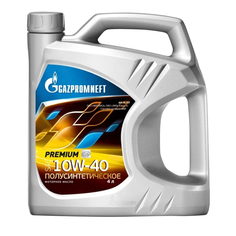 Масла для четырехтактных двигателей полусинтетические масло моторное ГАЗПРОМНЕФТЬ Premium 10W-40 4л Gazpromneft