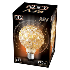 Лампы филаментные лампа филаментная REV 5Вт E27 450лм 2700K 220В шар G95