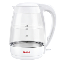 Чайники электрические чайник TEFAL KO450132 2200Вт 1,7л стекло белый