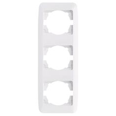 Рамки для розеток, выключателей, накладки декоративные рамка 3 поста GUNSAN Fantasy вертикальная белый