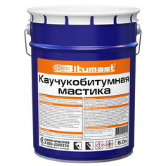 Мастики, олифы, влагоизоляторы мастика BITUMAST каучукобитумная 5л, арт.ЭК000125887
