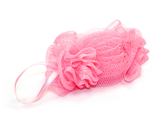 Губки и мочалки для тела мочалка ЕВА Карамель Ladies, 15х8 см, полиэстер, розовый Eva
