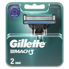 Сменные элементы к станкам для бритья кассеты GILLETTE Mach 3 2шт