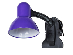 Настольные лампы для рабочего стола лампа настольная 108В/1 1х40Вт E27 на прищепке фиолетовый