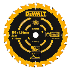 Полотна для дисковых пил диск пильный DEWALT по дереву 190х30мм 24 зубьев