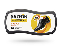 Губки для обуви губка для обуви SALTON Волна, черная, для гладкой кожи, с норковым маслом