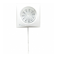 Вентиляторы вытяжные вентилятор фланцевый S&P Silent 100 CMZ белый с шнурком выключателем