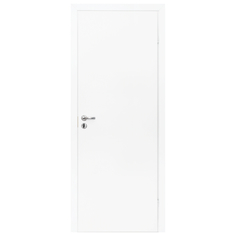 Двери межкомнатные полотно дверное ОЛОВИ М9 825мм глухое крашеное белое с замком и притвором Olovi