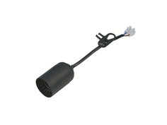 Патроны для лампочек патрон Е27 пластик черный с клеммной колодкой Duwi