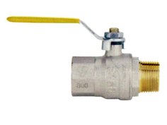 Запорная арматура для газопроводов кран шаровый газовый F.I.V. 1/2" ВР-НР стальная ручка