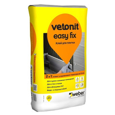 Клеи для плитки керамической и керамогранита клей для керам.плитки WEBER Vetonit Easy Fix 25кг, арт.тов-043527