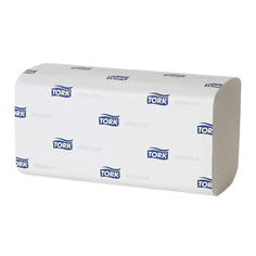 Бумага туалетная и полотенца для диспенсеров листовые полотенца бумажные TORK Advanced 2-слойные 200шт 23х23см ZZ-сложения