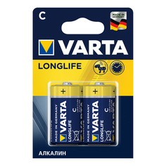 Батарейки, аккумуляторы, зарядные устройства батарейка VARTA LONGLIFE C блистер 2шт