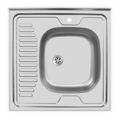 Мойки из нержавеющей стали мойка накладная UKINOX STD600.600-4 Стандарт правая, нержавеющая сталь