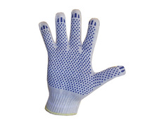 Перчатки садовые перчатки хозяйственные с ПВХ 5 пар 3 нити