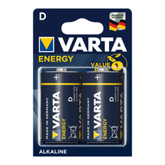 Батарейки, аккумуляторы, зарядные устройства батарейка VARTA Energy D блистер 2шт