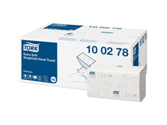 Бумага туалетная и полотенца для диспенсеров листовые полотенца бумажные TORK Premium 2-слойные 23х23см 200шт ZZ-сложения мягкие