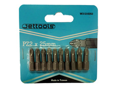Биты бита JETTOOLS PZ2 25мм для больших нагрузок 10шт