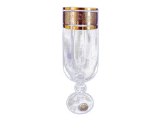 Бокалы в наборах набор бокалов CRYSTALEX Клаудия панто платина золото 6шт 180мл шампанское стекло