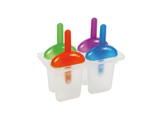 Формы для льда формочки для мороженого COSMOPLAST 4 ячейки 16x9x15см пластик