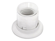 Патроны для лампочек патрон Е27 потолочный корпус резьбовой с одним кольцо черный Rev