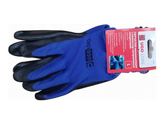 Перчатки, рукавицы перчатки с полиэстер-нитриловым покрытием нескользящие
