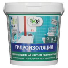 Мастики, олифы, влагоизоляторы гидроизоляция MASTERGOOD полиакриловая 1,3 кг, арт.MG-Гидроиз-1,3
