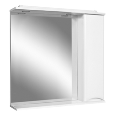 Шкафы навесные для ванной шкаф зеркальный AM.PM Like 80 см правый с подсветкой белый глянец Am.Pm.
