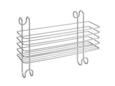 Полки для ванной комнаты полка подвесная с 2-мя крючками METALTEX Radius 30х13х25с
