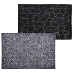 Коврики припороговые на резиновой основе коврик VORTEX Greek, 40х60 см, рельефный полипропилен, резина