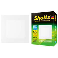 Светильники точечные LED квадратные светильник встраиваемый SHOLTZ Evian 6,5Вт LED 520Лм 3000K 120х120мм белый