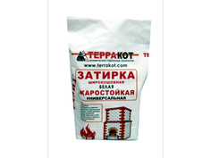 Клеи и затирки для искусственного камня затирка жаростойкая широкошовная ТЕРРАКОТ 5кг, белая