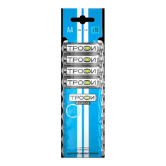 Батарейки, аккумуляторы батарейка ТРОФИ LR6-10BL 10 шт