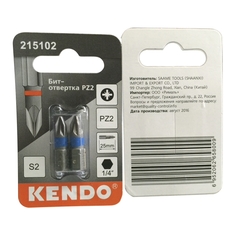 Биты бита KENDO PZ2 25мм 2шт