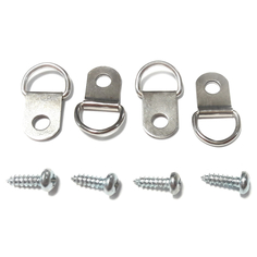 Крепления, проушины петля-подвес D-кольцо, никелированная, 4 шт ЕВРОПАРТНЕР
