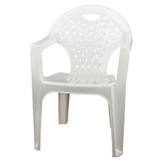 Пластиковая мебель кресло 58х80х54см белое пластик
