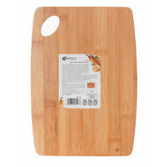 Доски разделочные доска разделочная APOLLO Disco прямоугольная, 25х18х1 см, бамбук
