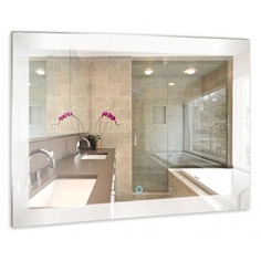 Зеркала для ванной с подсветкой зеркало для ванной Норма, 80х60 см сенсорный выключатель