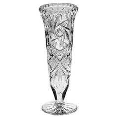 Вазы ваза CRYSTAL BOHEMIA Pinwheel 17см хрусталь на ножке