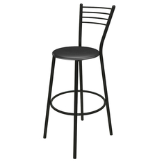 Стулья для кухни стул барный для кухни ДЖОКЕР 490х490х1130 мм, черный, металлический