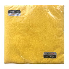 Салфетки однотонные салфетки NEW LINE Color Желтые 2-слойные 33х33см 20шт