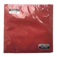 Салфетки однотонные салфетки NEW LINE Color Бордо 2-слойные 33х33см 20шт