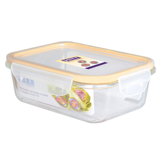 Контейнеры для СВЧ и холодильника контейнер для продуктов HITT, 1,04 л, 21х15х7 см, прямоугольный, стекло, пластик