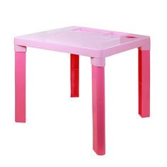 Пластиковая мебель стол пластиковый детский, 51х51х47 см, розовый