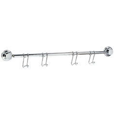 Крючки и планки для ванной комнаты планка с 4-мя крючками TATKRAFT Ring Lock, 51,5 см, хром