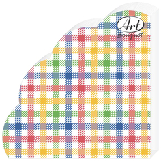 Салфетки с дизайном салфетки BOUQUET Цветная скатерть 32см 3-слойные 12шт круглые