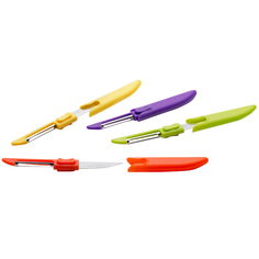 Яблокорезки нож-овощечистка APOLLO нерж.сталь, пластик микс цвета